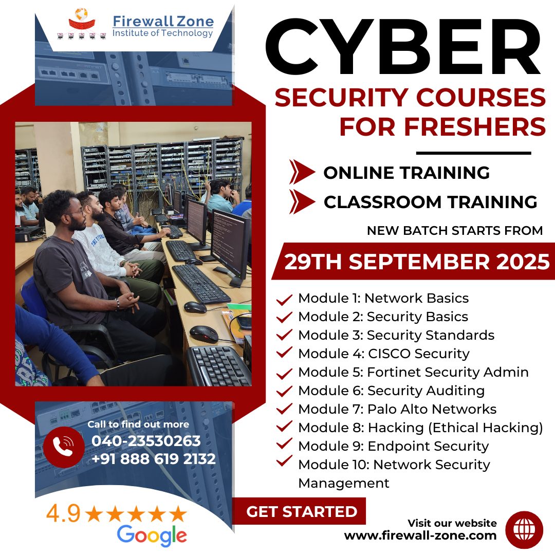 Firewall Zone Hyderabad IT Training: CCNA, MCSE, Palo Alto & Cyber ...