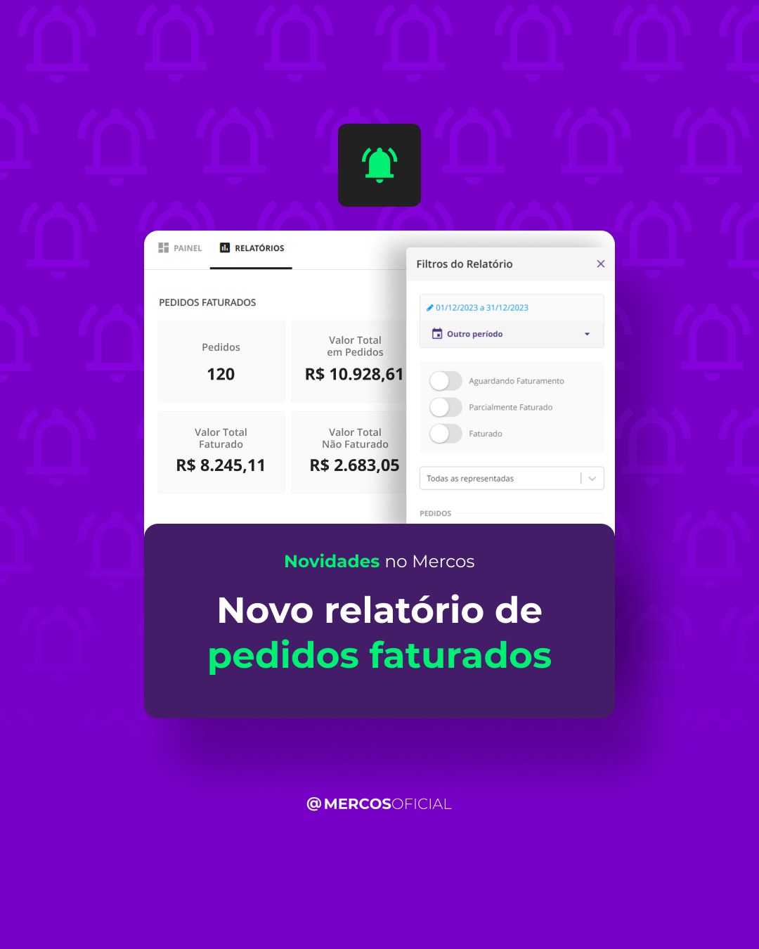 Mercos - 🚀 TEM ATUALIZAÇÃO NO MERCOS! 🚀 O relatório de...