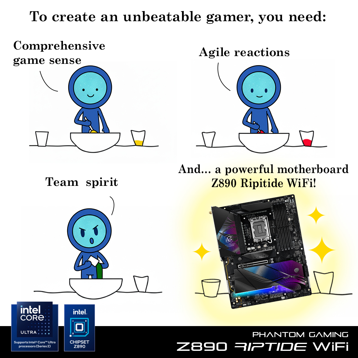 ASRock - With the Z890 Riptide, no challenge is too great! 🌊 Powered by ...