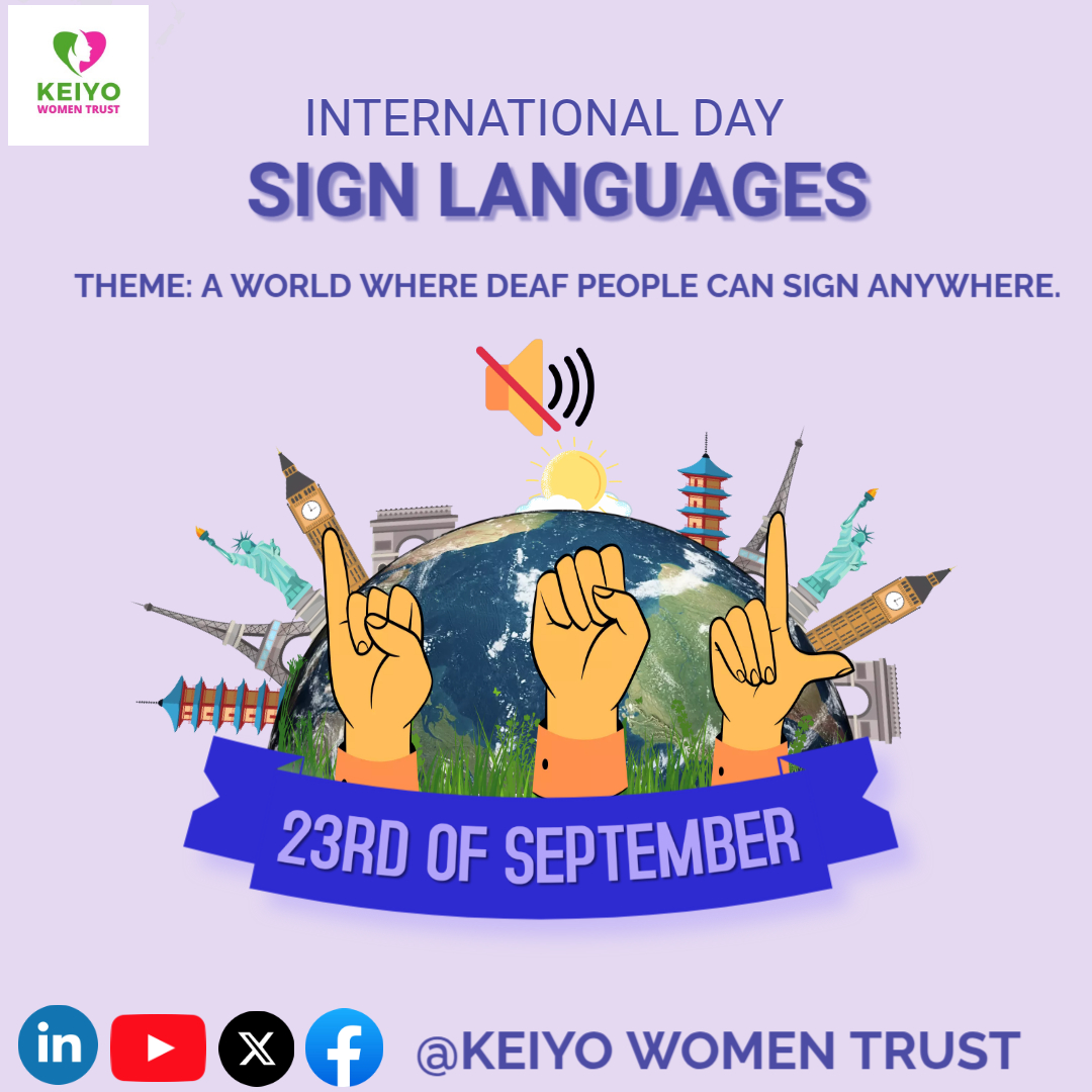 🌍🤟 International Day of Sign Languages... - KEIYO WOMEN TRUST | Facebook