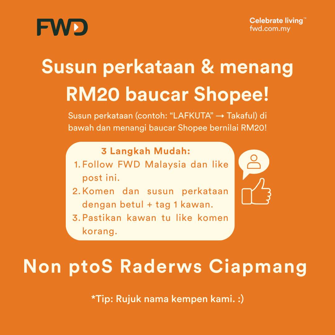FWD - Hi korang! Contest Susun Perkataan is BACK! Macam biasa.. nak ...