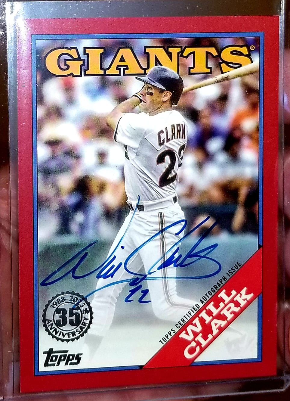 Rare Will Clark autograph sports card found