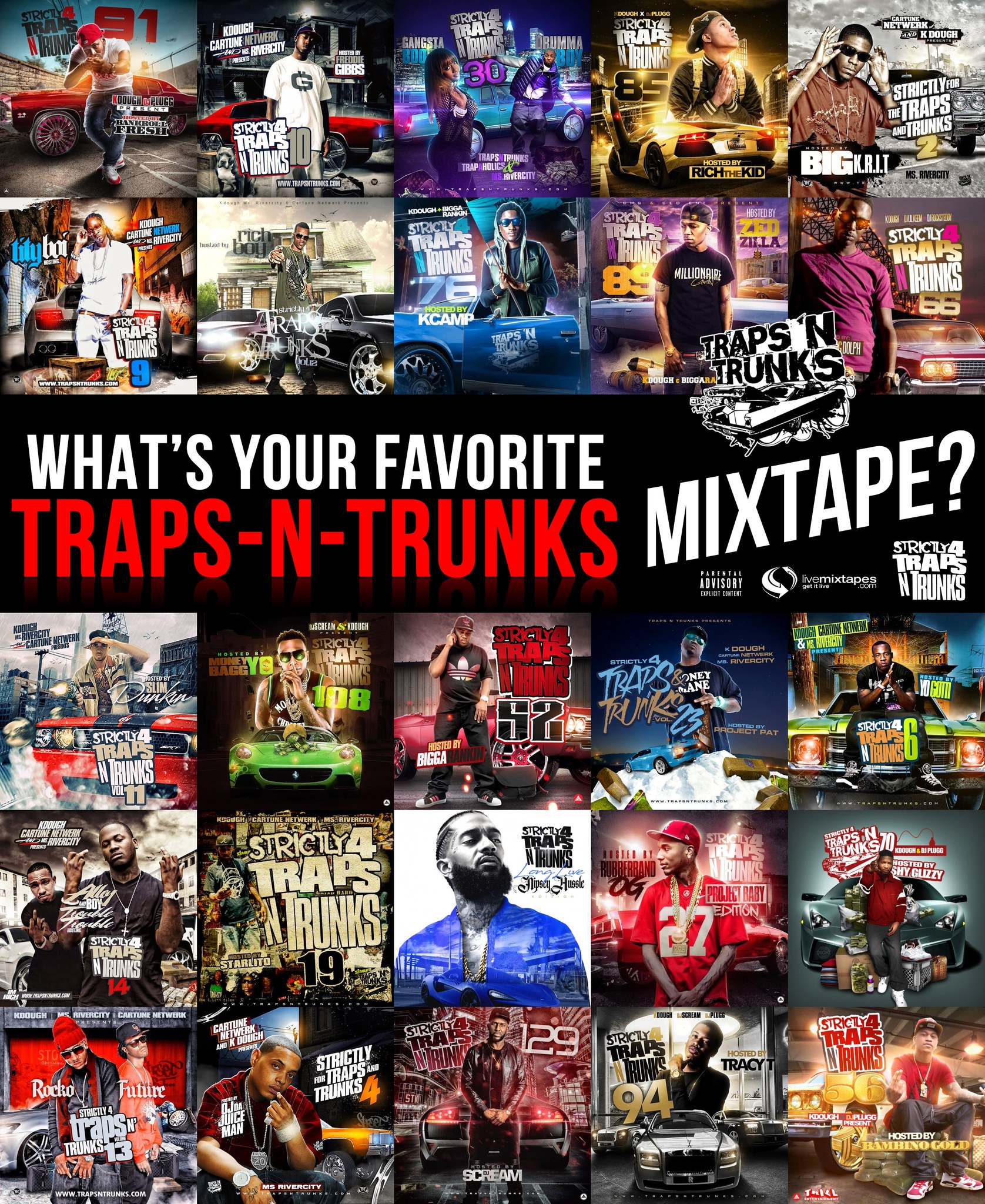 Throwback Mixtape] Strictly 4 The Traps N Trunks 14 (Hosted By