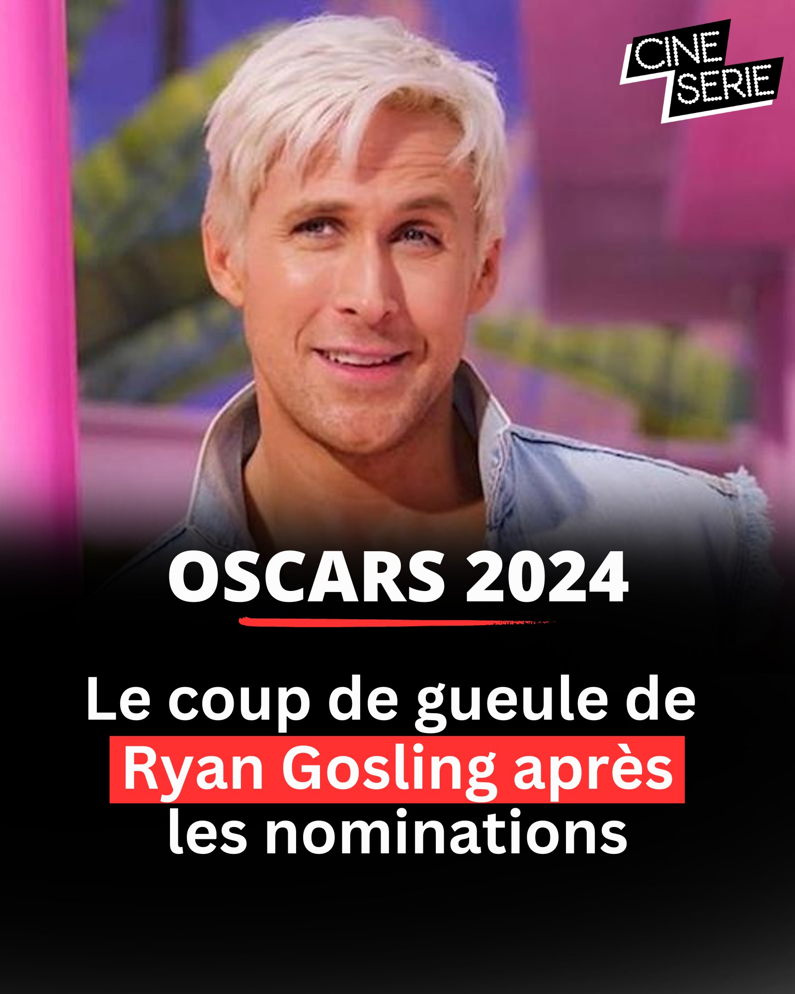 Cineseries.com - Ryan Gosling a été nommé pour 