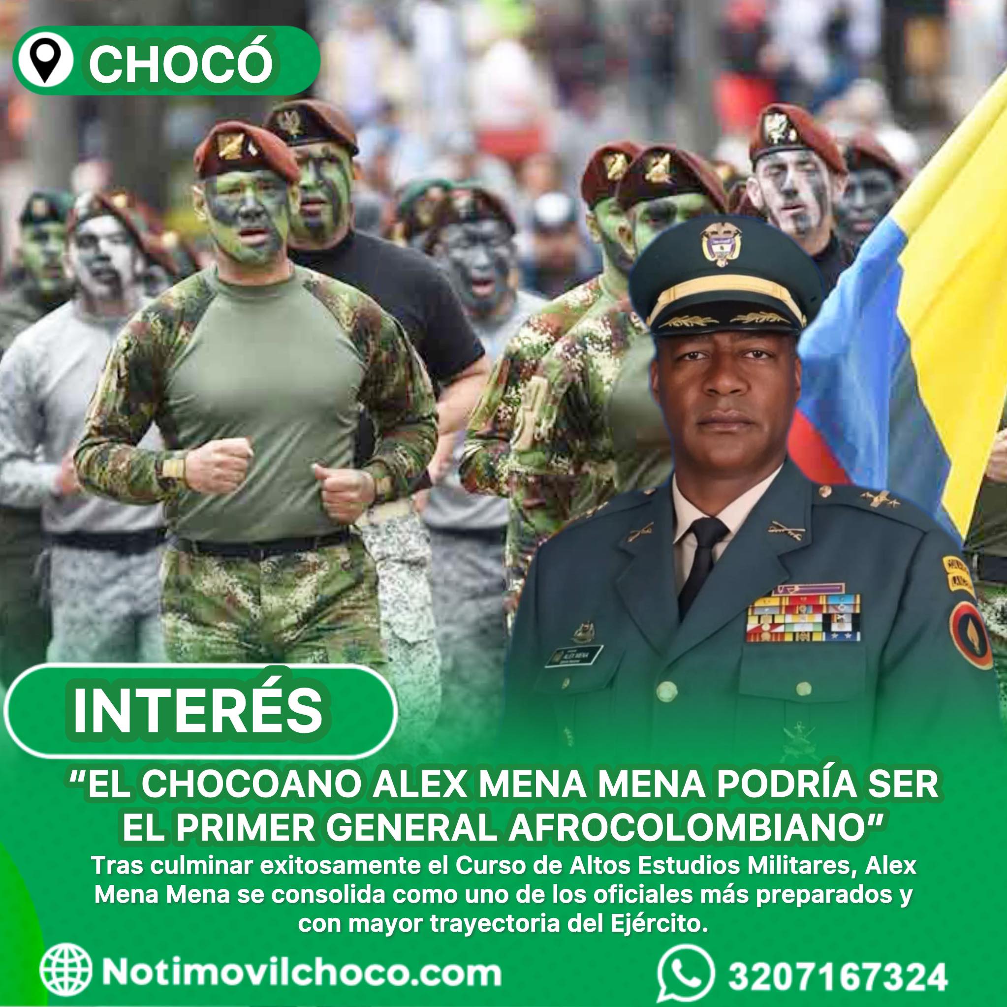NotimovilChocó - #Interes| El coronel Alex Jefferson Mena Mena ...