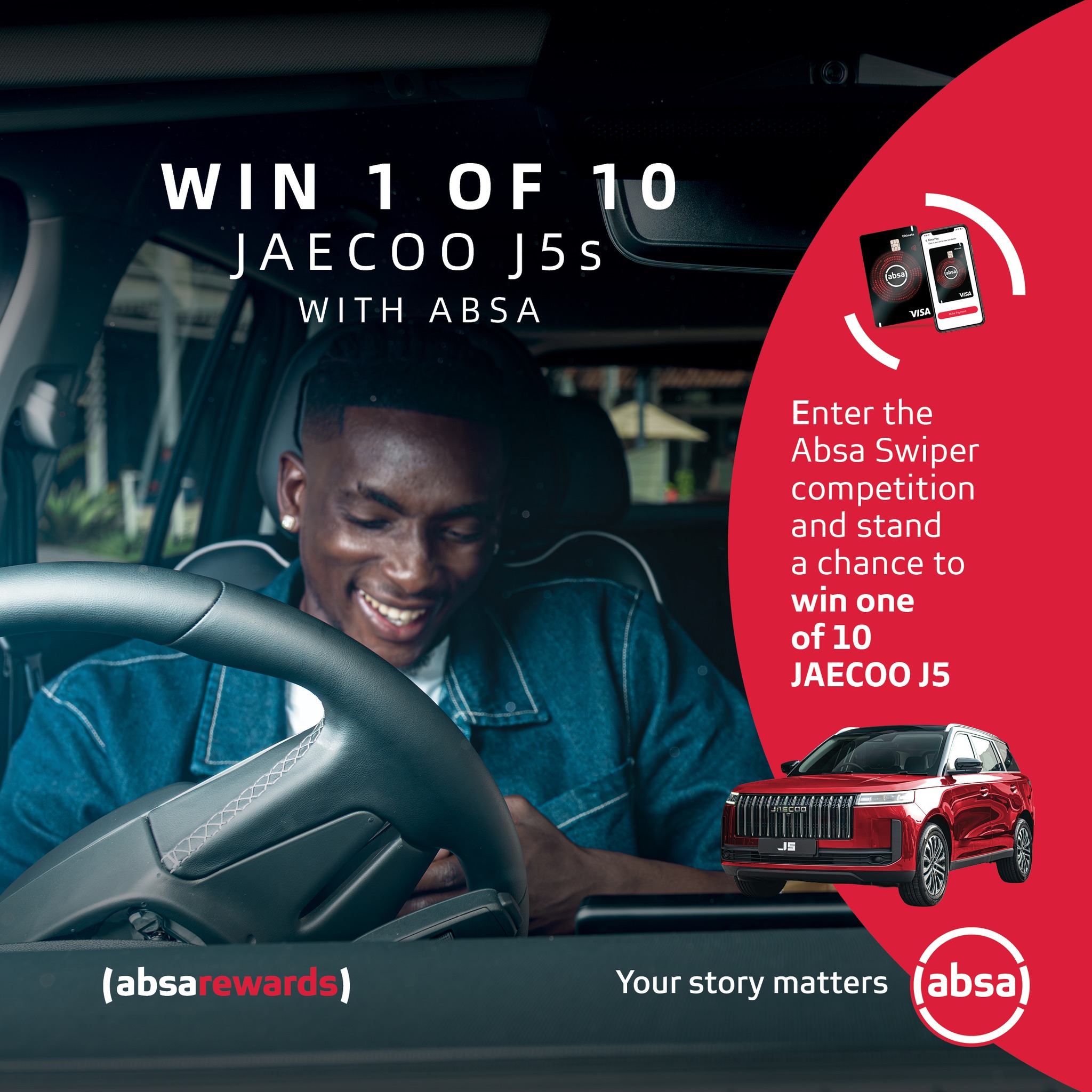 Omoda - 🚨 WIN BIG WITH ABSA & JAEECOO! 🚨 Stand a chance to win 1 of 10 ...