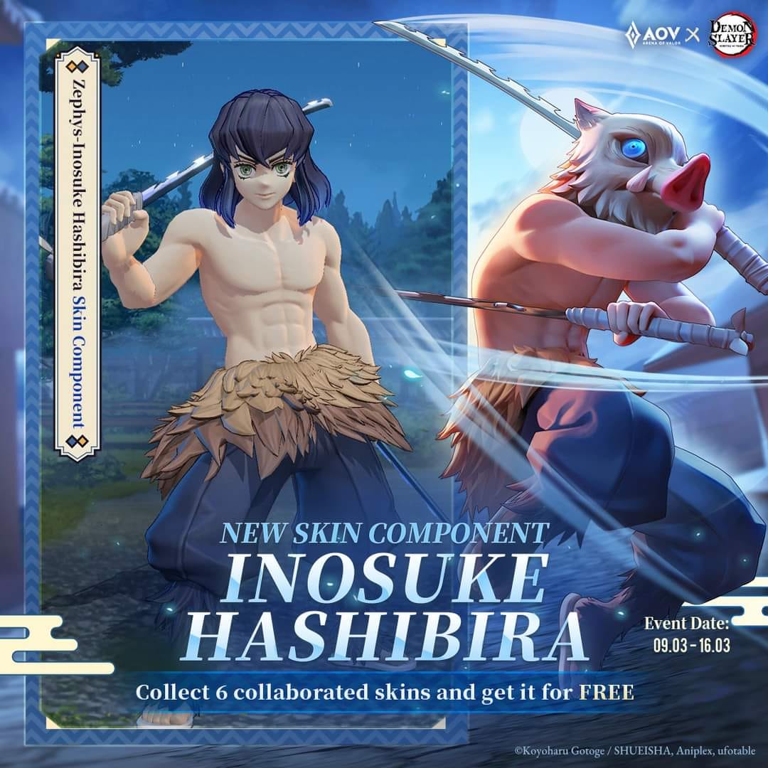 AOV News - NEW INOSUKE COSTUME Inosuke always wears a... | Facebook