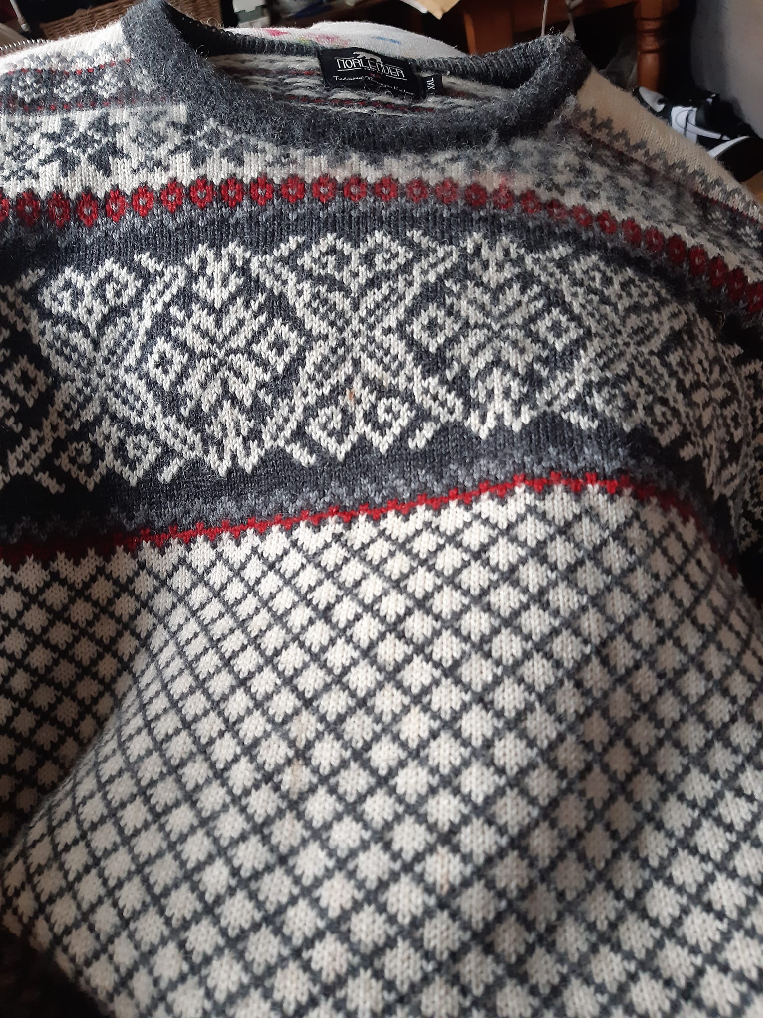 Restoring a traditional Norwegian sweater from Trondheim