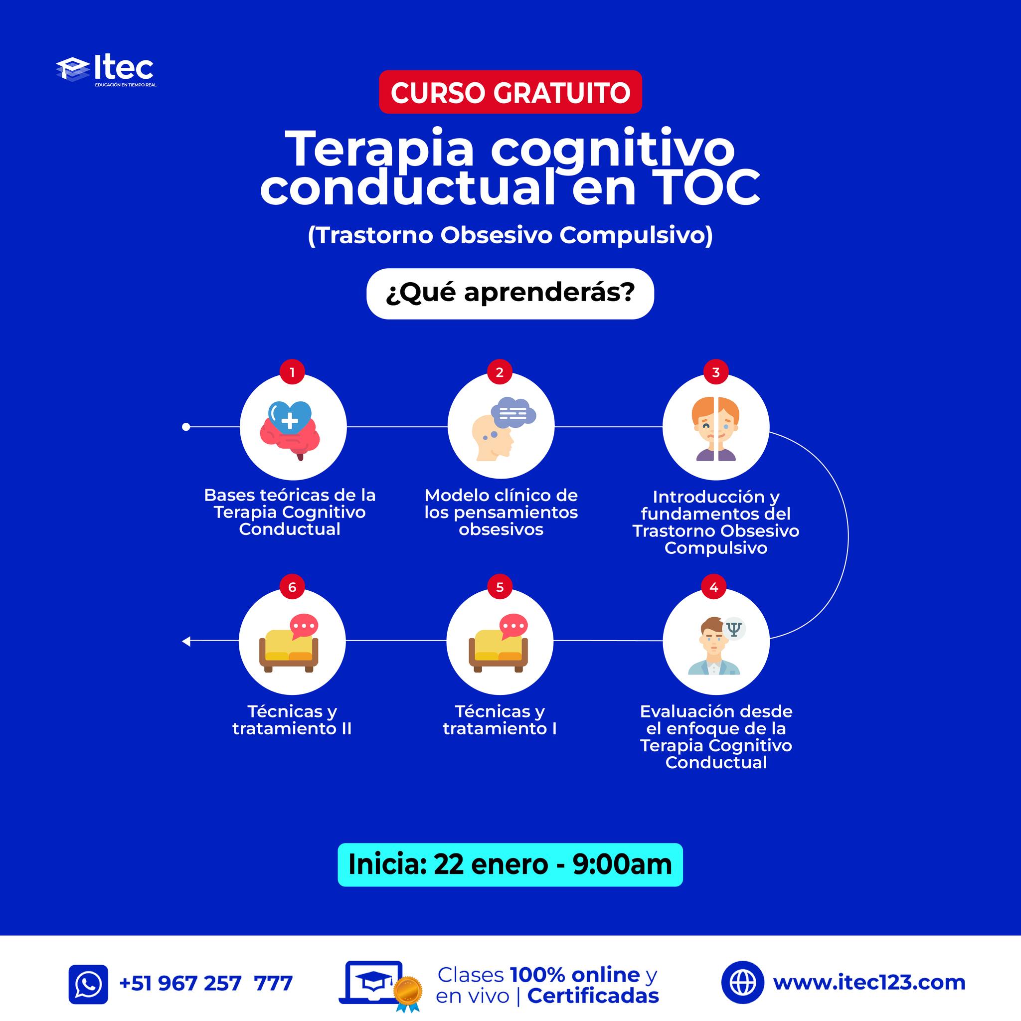 🎯CURSO GRATUITO: TERAPIA... - ITEC - Educación en tiempo real