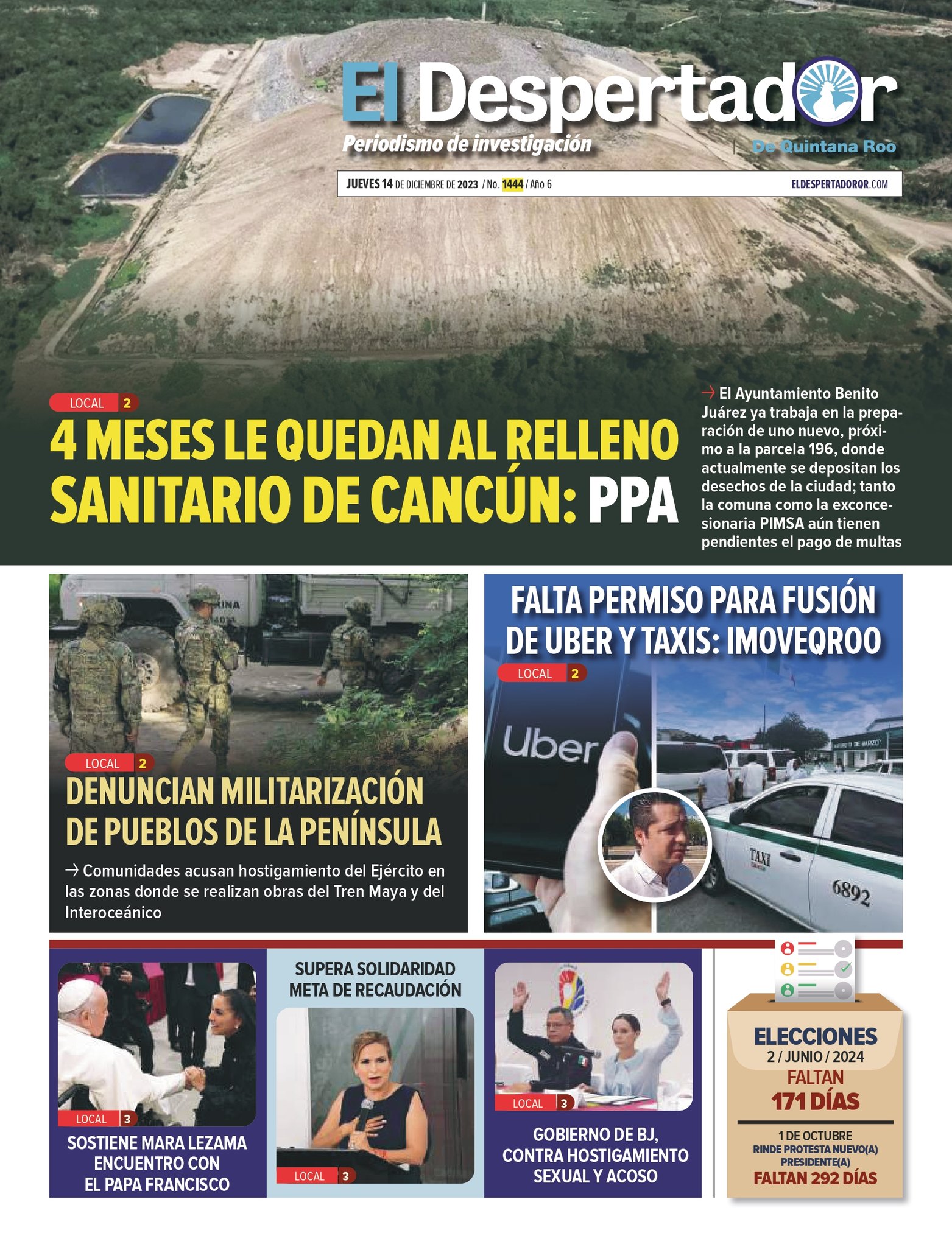 Hoy #EnlaPortada de El... - El Despertador de Quintana Roo | Facebook