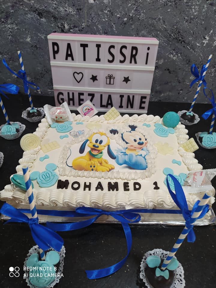 Tarte Theme Mickey Patisserie Ghezlaine Mostaghanem Facebook