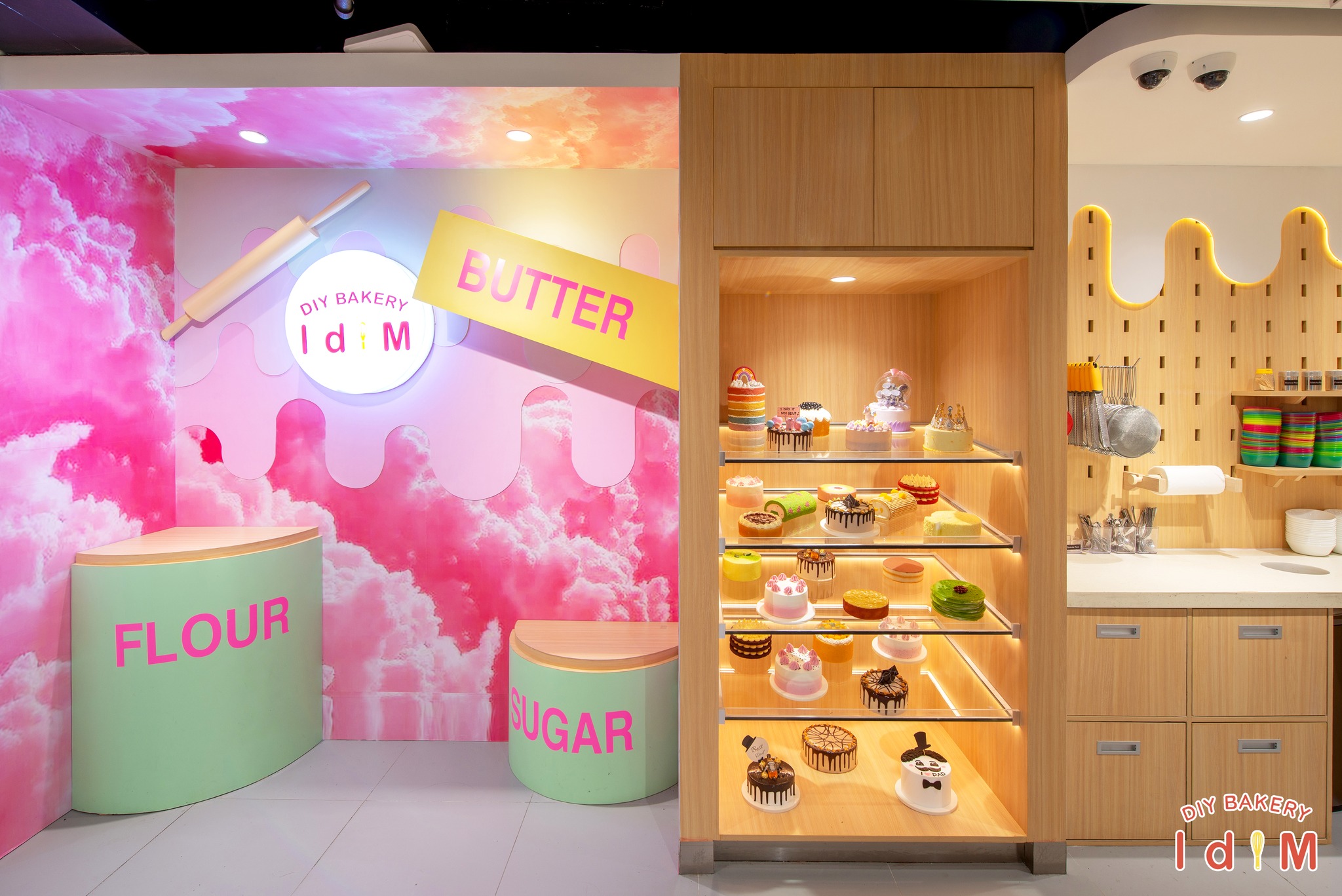 IDIM DIY Bakery - Instagram worthy photo wall Well...