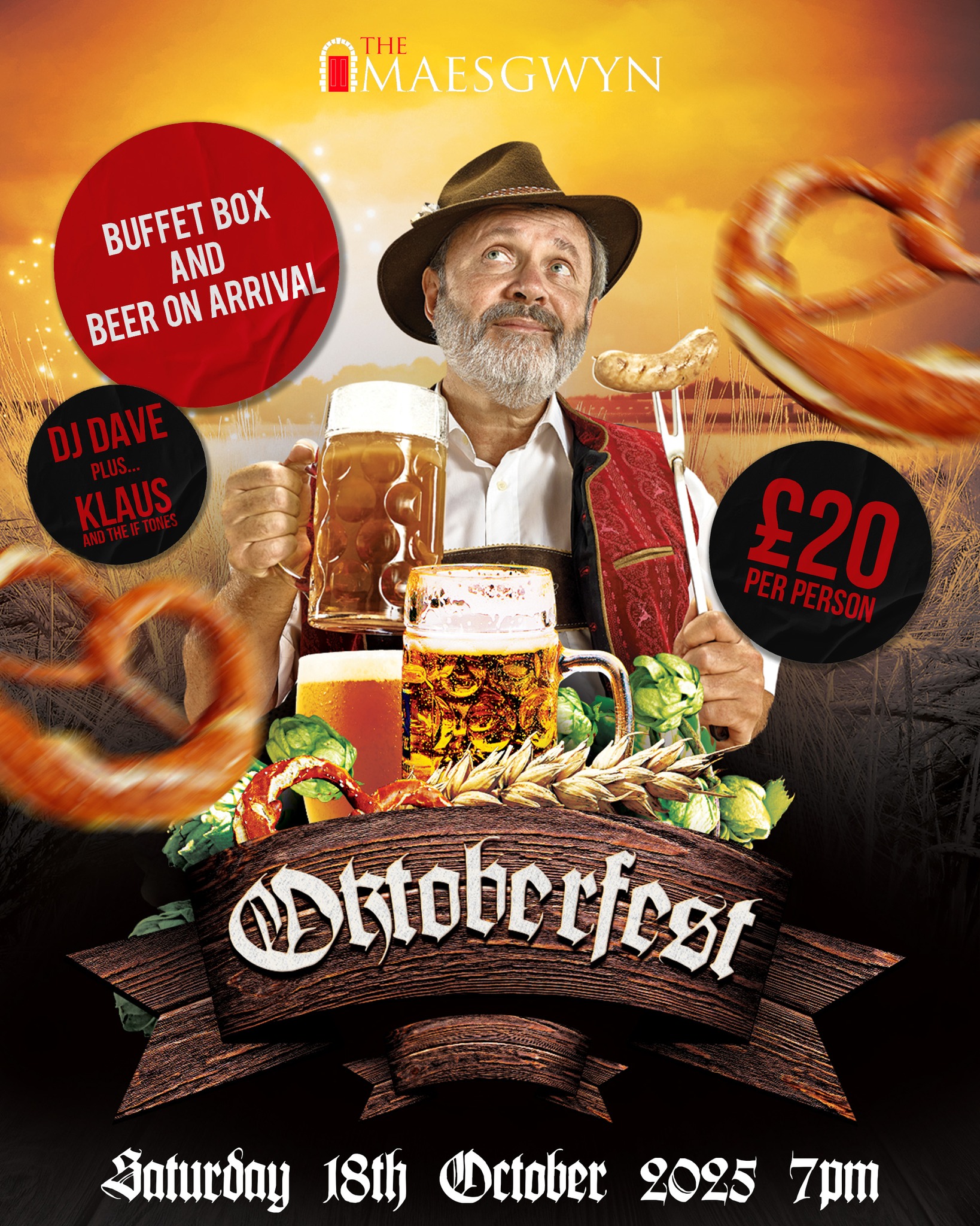 🍺🥨 OKTOBERFEST 2025 🥨🍺 🗓️ Sat... - Maesgwyn Hall Wrexham | Facebook
