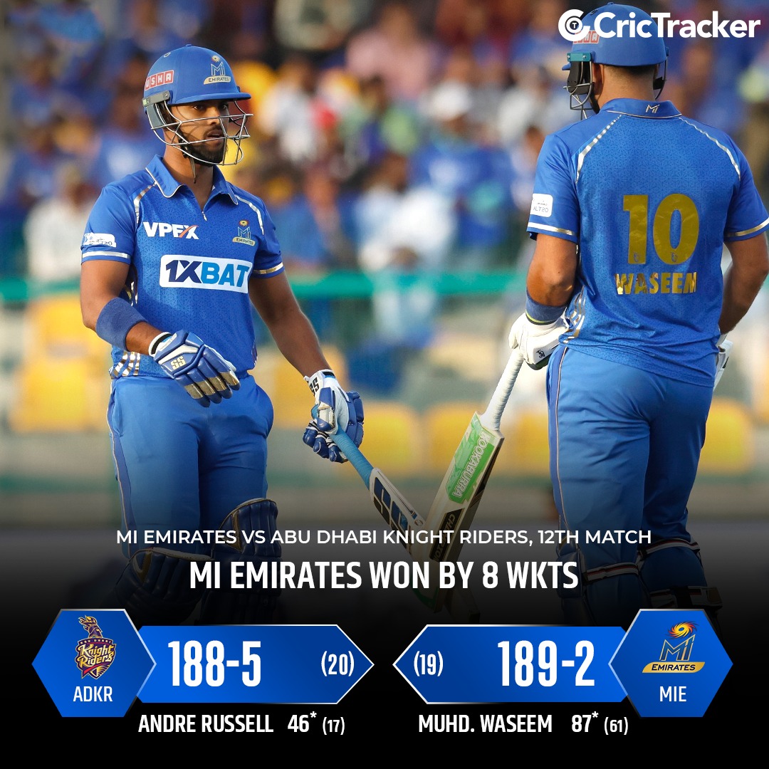 CricTracker - Muhammad Waseem's unbeaten fiery knock...