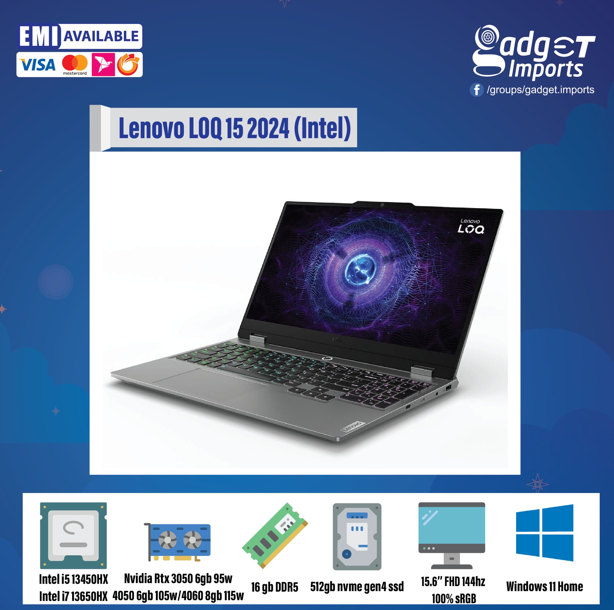 Lenovo LOQ 15 2024 Intel models are now available for pre-order 