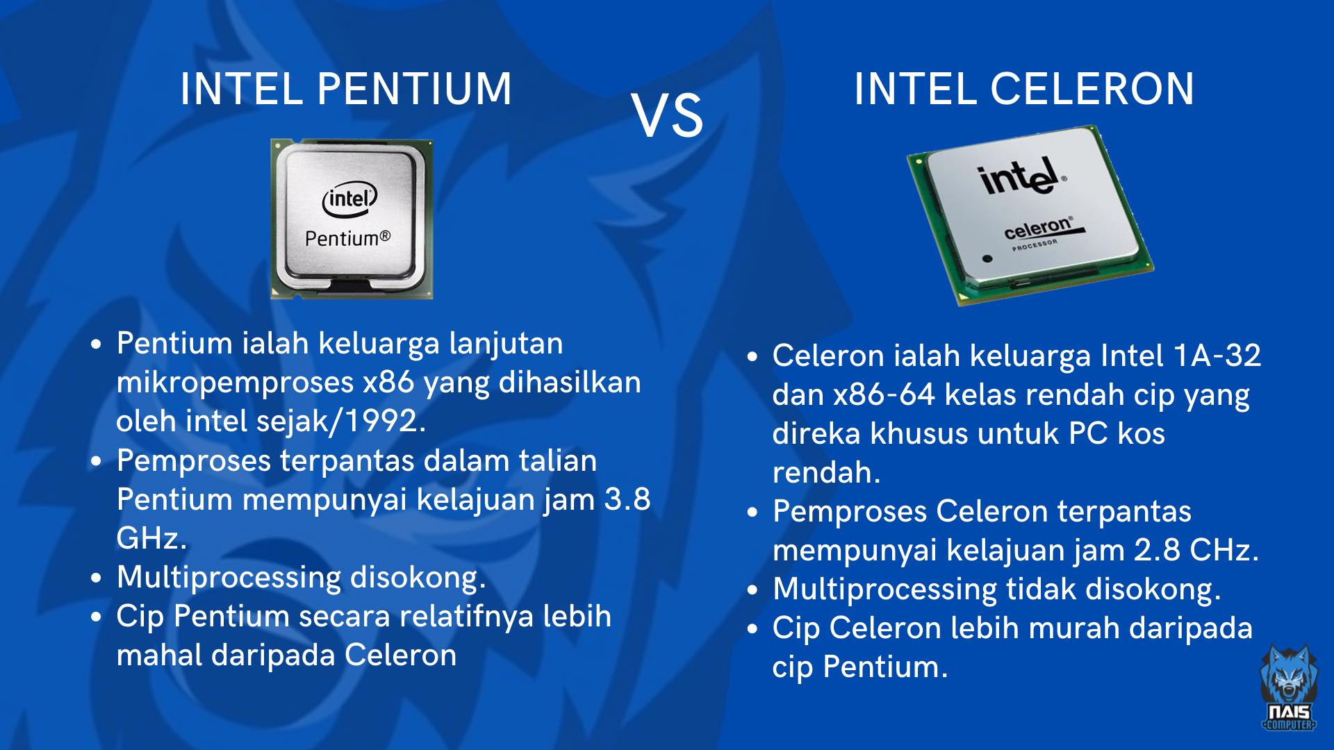 Jom kenali perbezaan... - NAIS Computer Taiping 0169399325