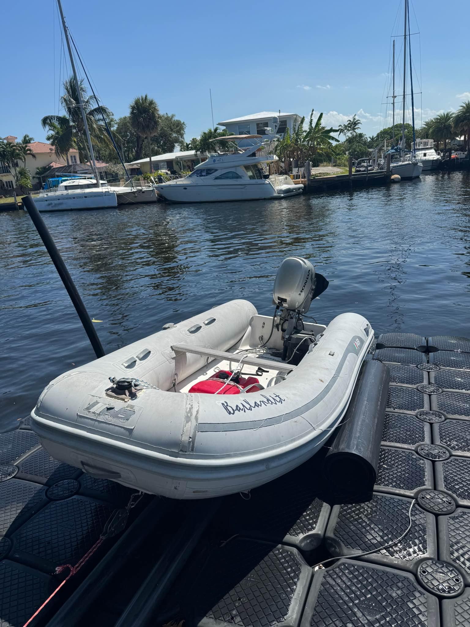 2015 AB Navigo 10’6” inflatable rigid boat with Honda 4 stroke electric ...