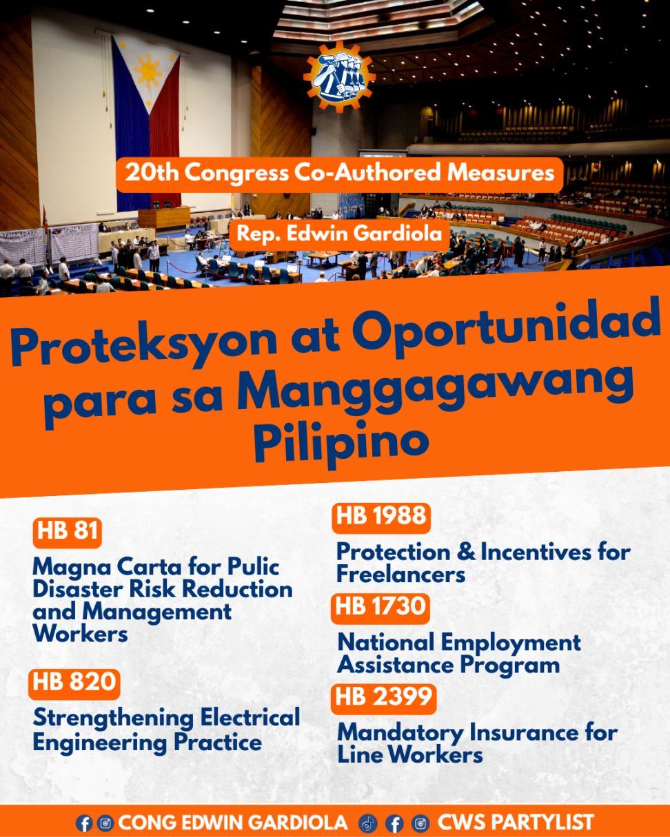 Edwin - Hindi lang trabaho, kundi proteksyon at oportunidad para sa ...