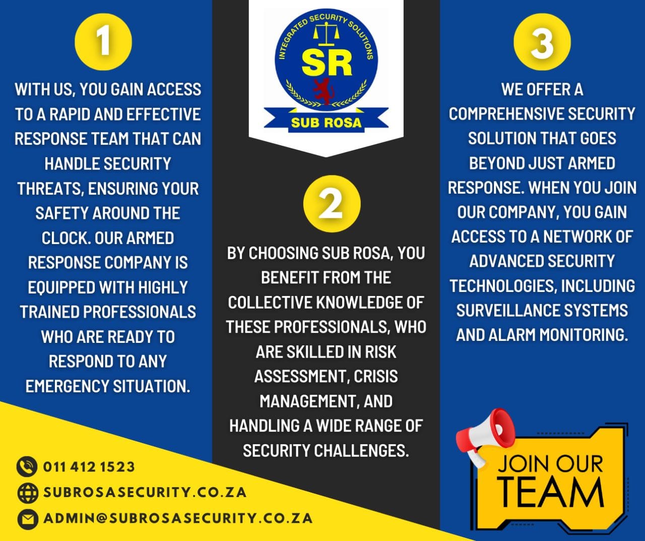 3 Reasons To Join Sub Rosa! Join SUB... - SUB ROSA Security | Facebook