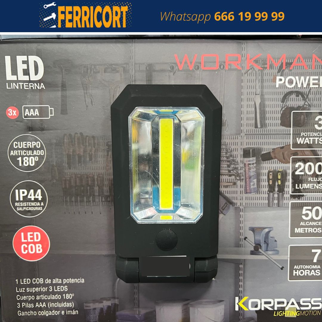 ferricort - 💡 Linterna LED Workman power. Perfecta para diferentes ...