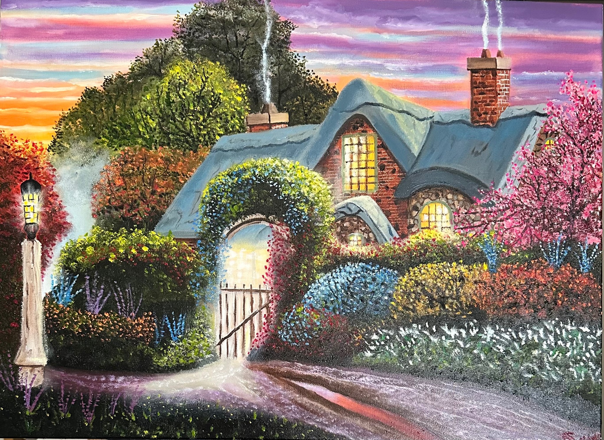 I love Thomas Kinkade paintings. 