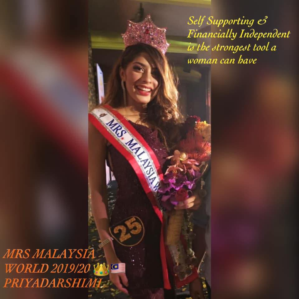 Mrs World Congratulations To Mrs Malaysia World 2019 Facebook