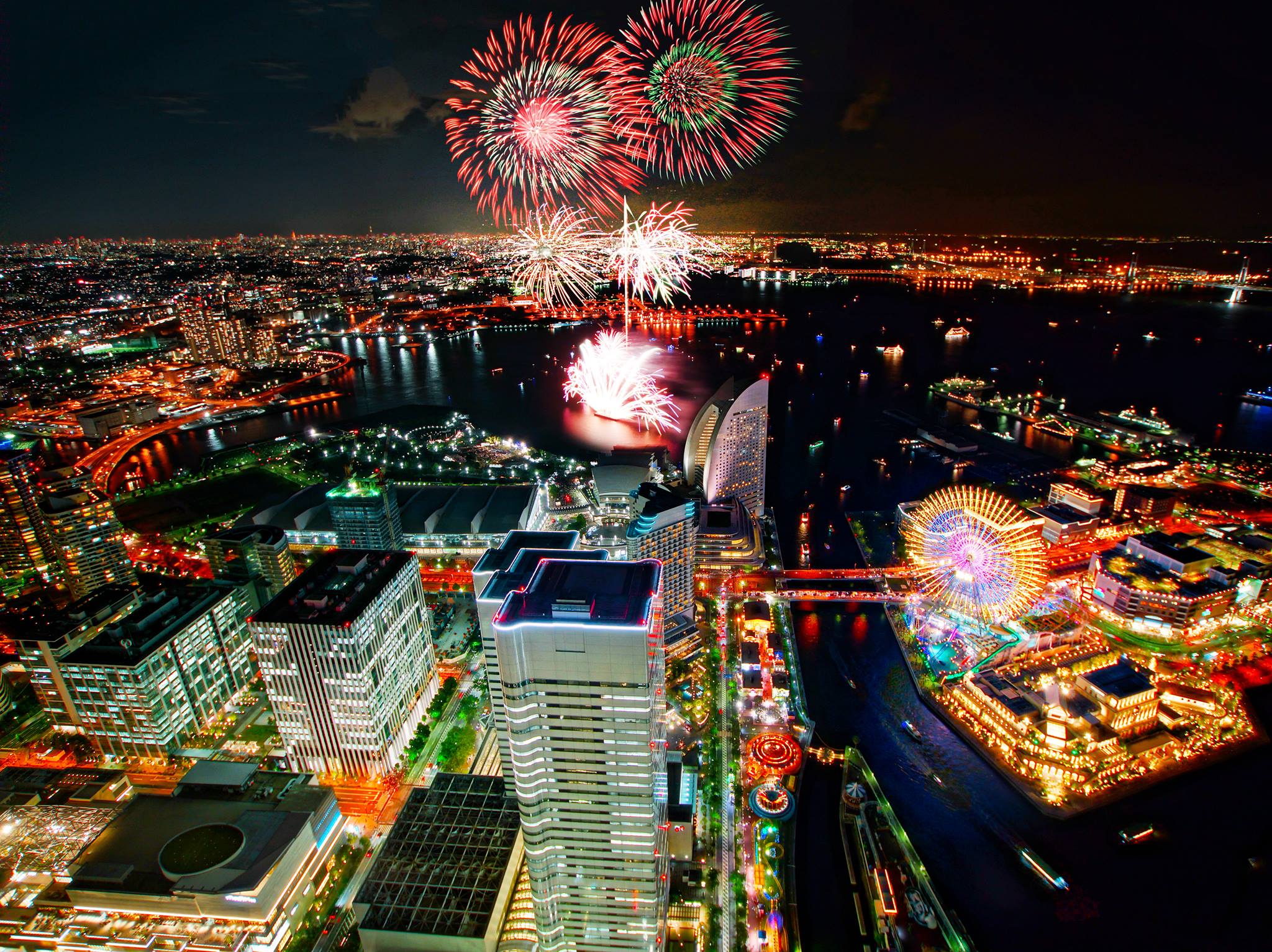 ✨🎆 GREEN×EXPO 2027 Special Fireworks Light Up Yokohama Port