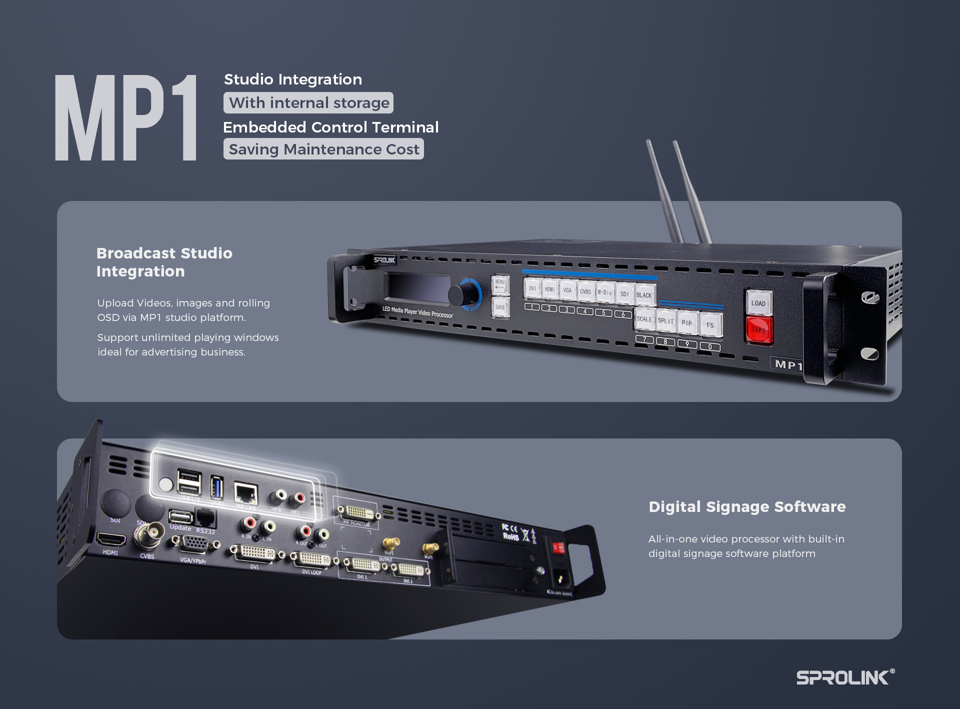 SPROLINK - Discover MP1. It's more than an LED processor....