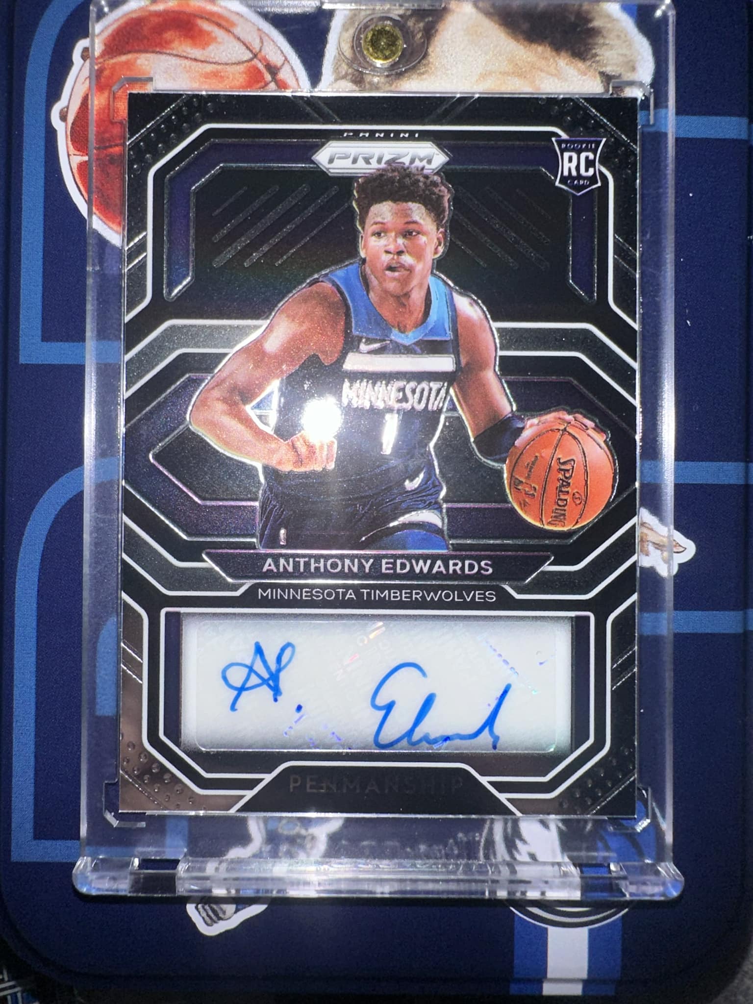 Pulled a PSA 10 Anthony Edwards Prizm card from retail