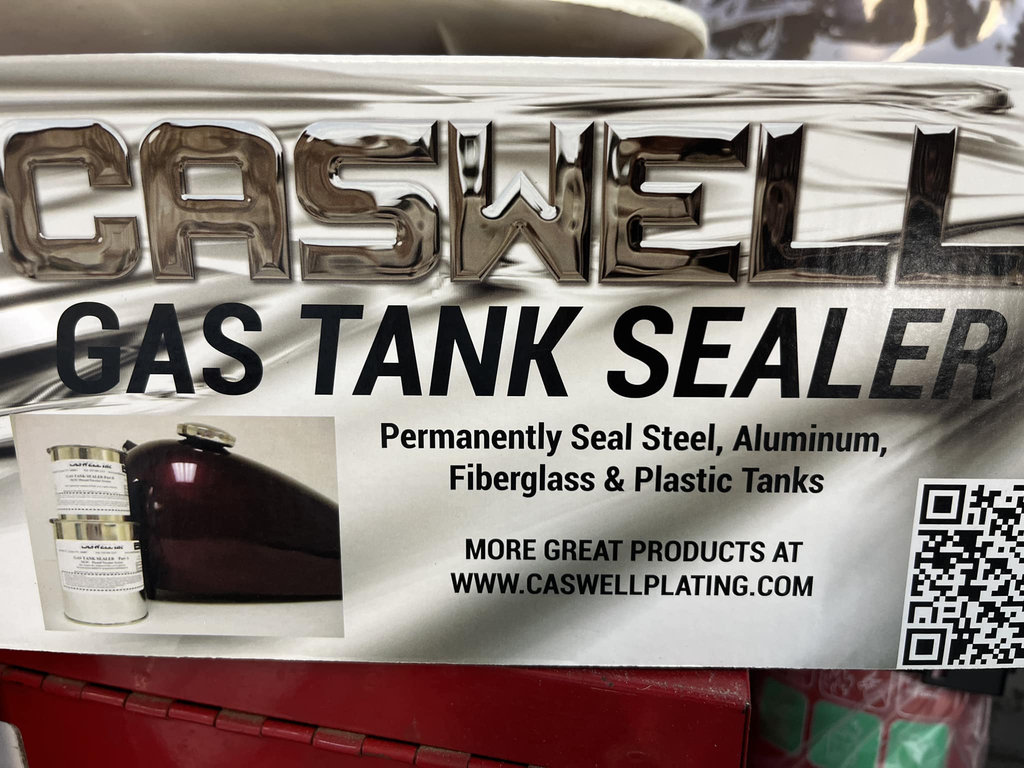 Caswell Epoxy Clear Fuel Tank Sealer – For Motorcycles, Harley Ducati Triumph Norton BSA