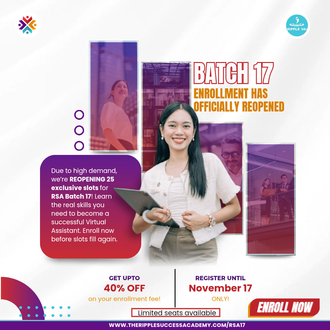 Multipliers - It’s official! RSA Batch 17 enrollment has... | Facebook