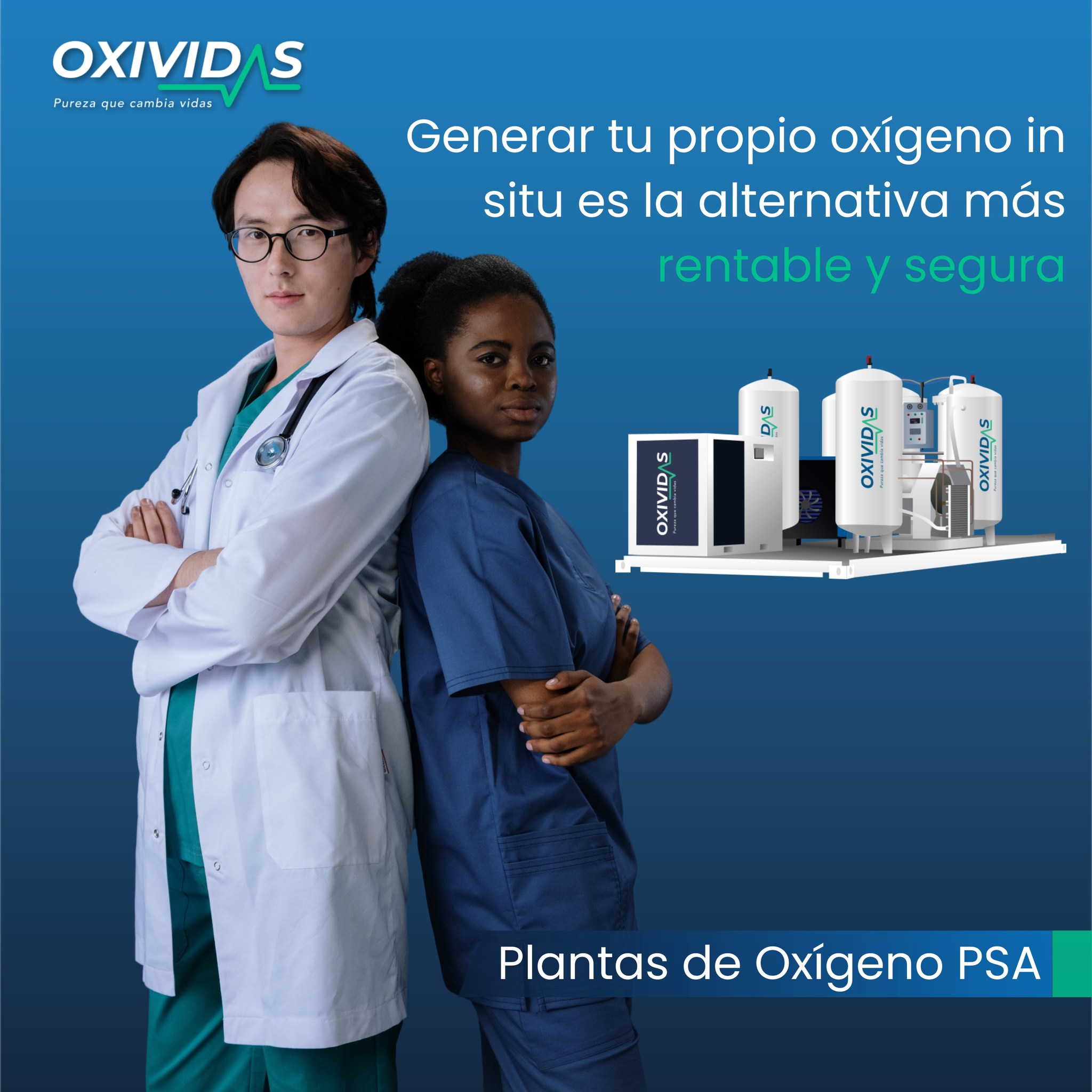 Oxividas - Nuestra línea sanitaria de generadores de oxígeno medicinal ...