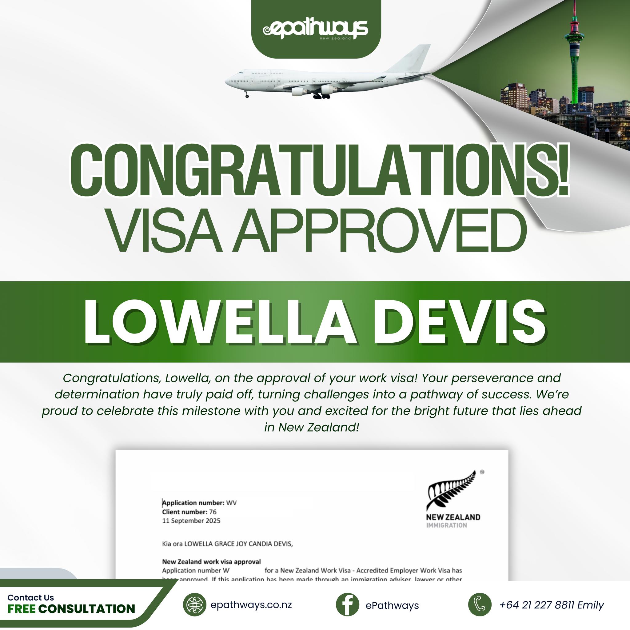 ePathways - Congratulations to Lowella on her approved... | Facebook
