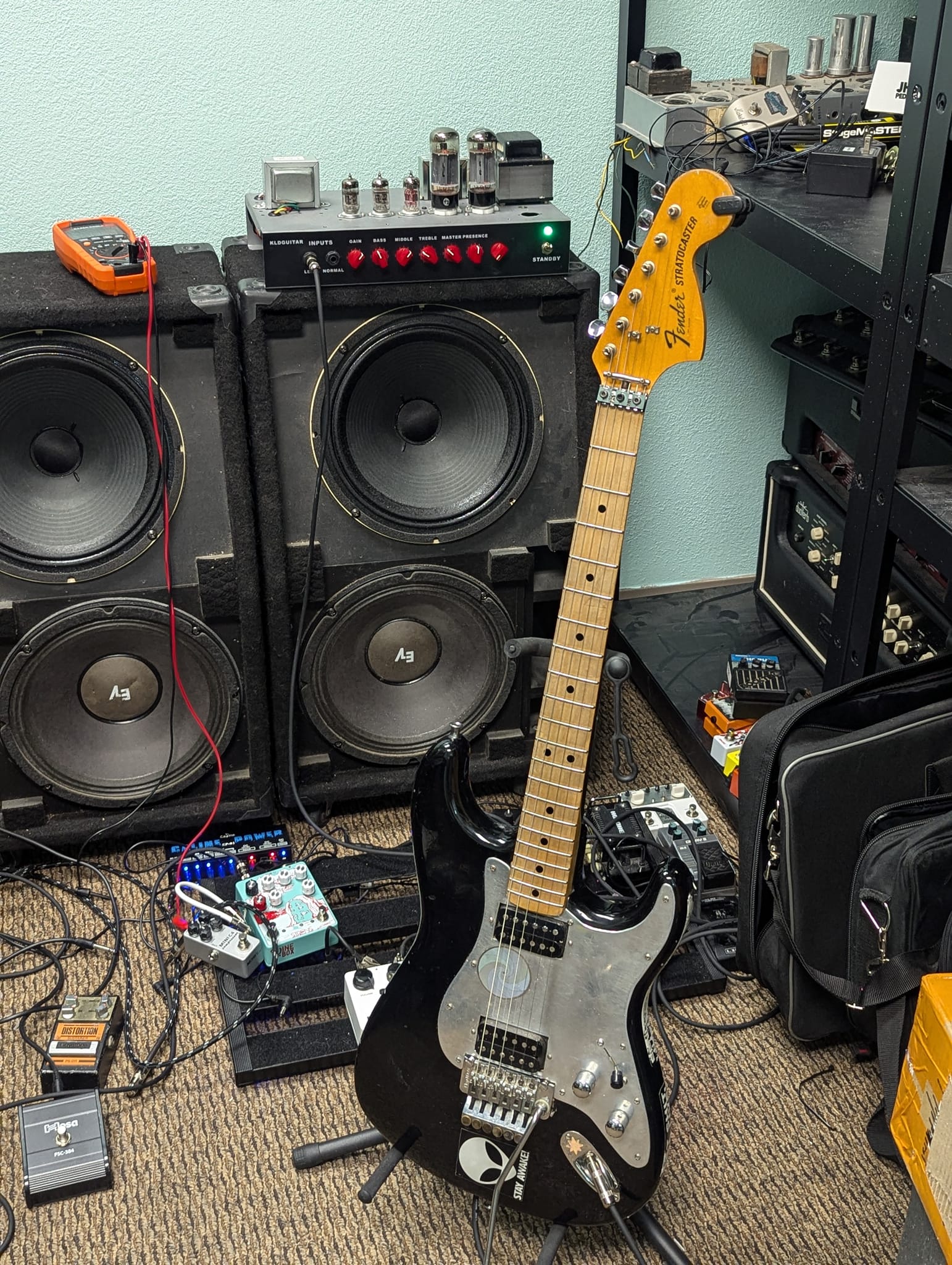 Early Moon Strat with custom upgrades and vintage pickups