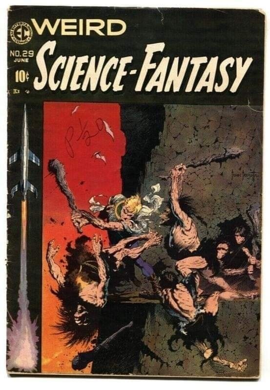 Weird Science-Fantasy #29 Artwork by Frank Frazetta circa 1954
