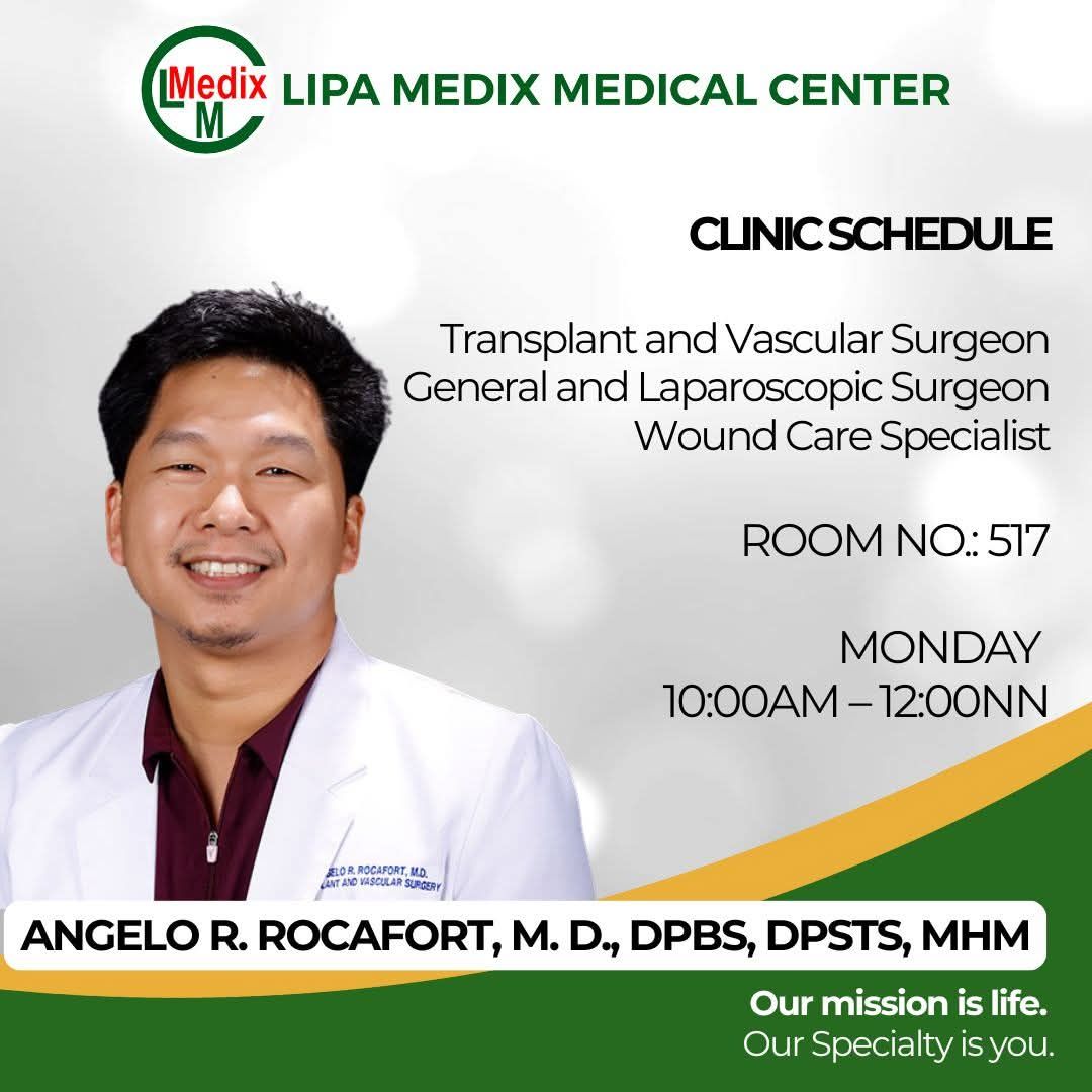 Angelo Rocafort, MD, DPBS | Lipa City
