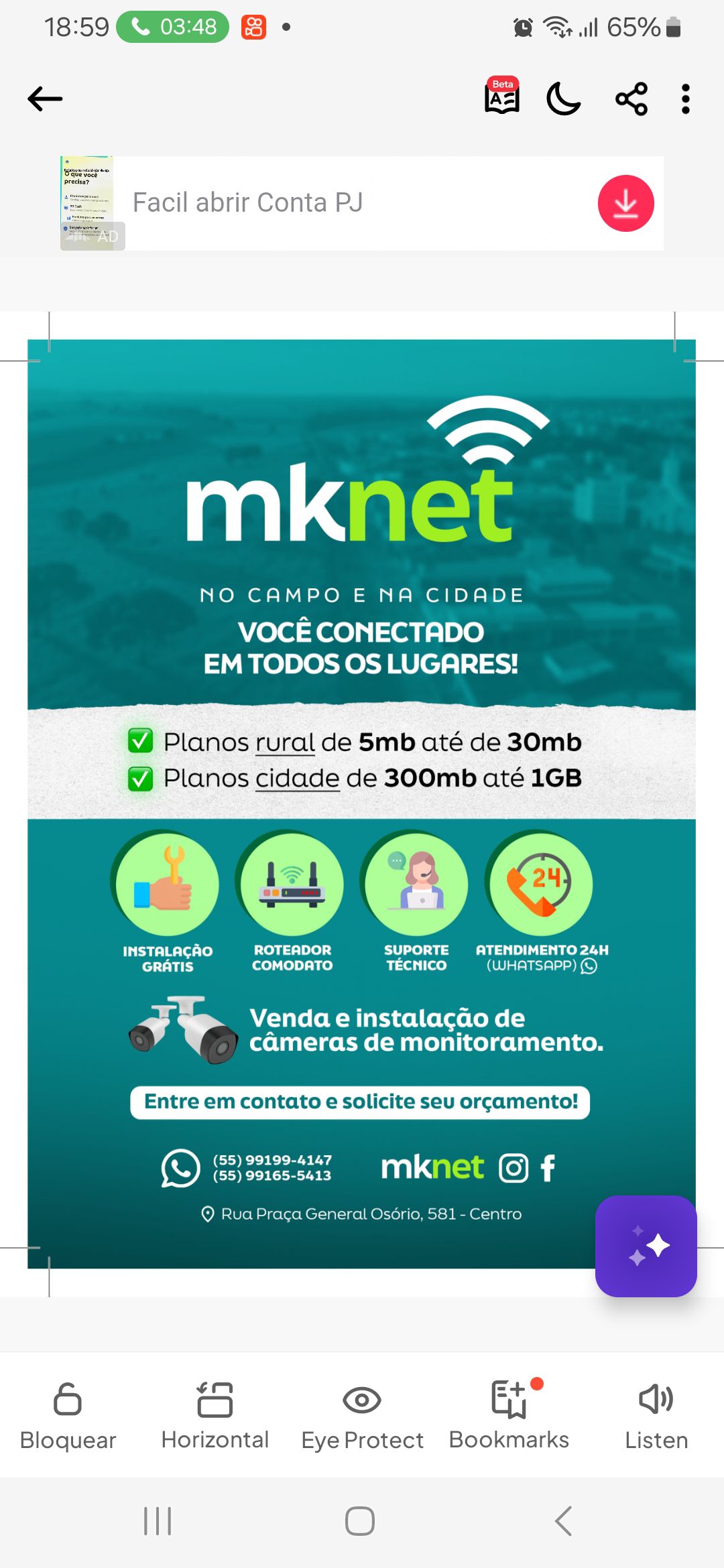 MK NET Solução Internet Rural | Alegrete RS