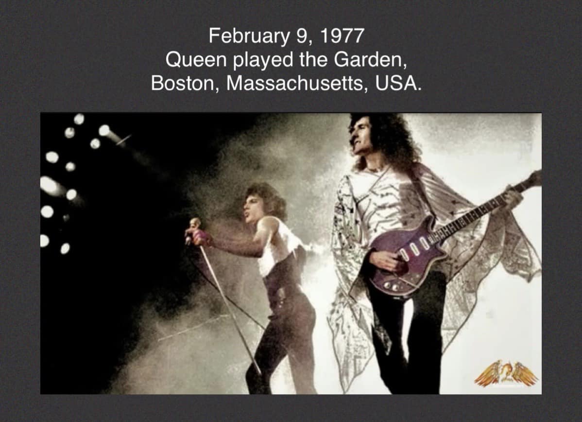 Queen at Madison Square Garden. 2/5/77. Thin Lizzy was the opening