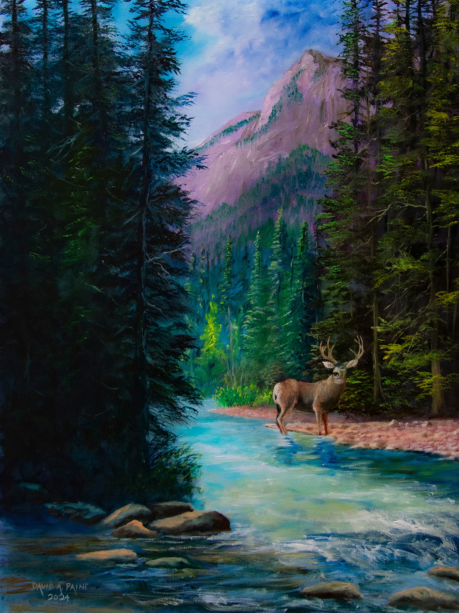 What is the value of 'Cool Water' art piece?