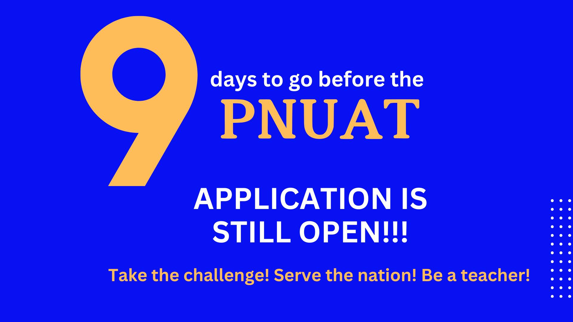 9 days to go before the PNUAT!!!... - PNU North Luzon SG | Facebook