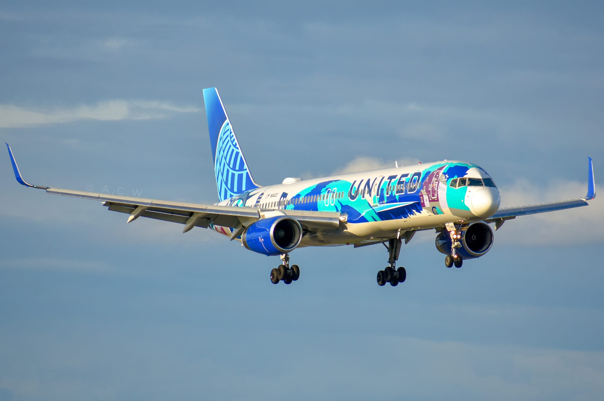 United Airlines Boeing 757-200 Her Art Here livery