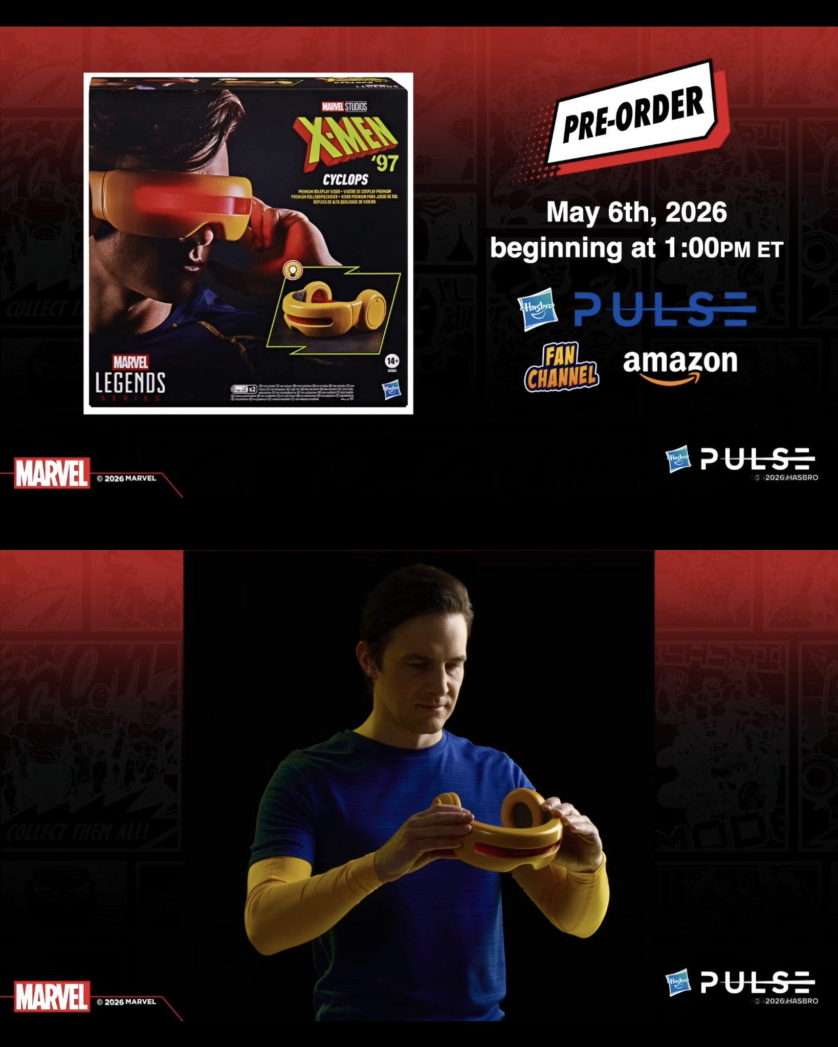 The Marvel Legends X-Men '97 Cyclops visor has been officially