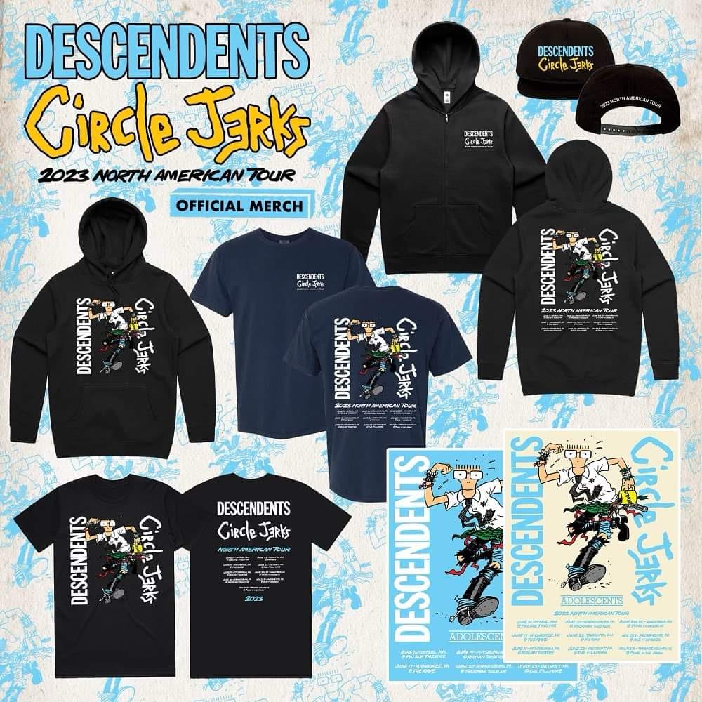 CIRCLE JERKS 2026 JAPAN TOUR MERCH AVAILABLE NOW! 🎉💯😁