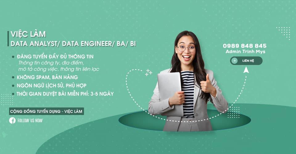 Việc làm - Data Analyst/ Data Engineer/ BA/ BI | [HÀ NỘI] EZTECH TUYỂN ...
