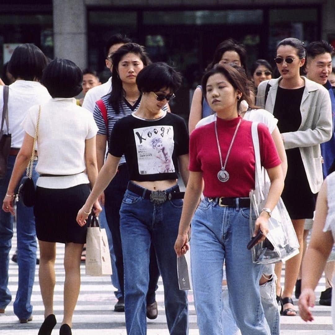 Japan in the 90s. Some of their fashion styles are now back