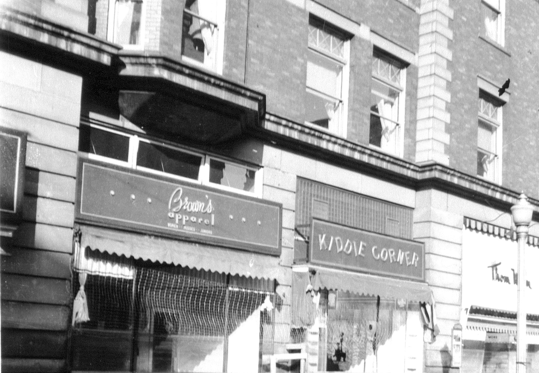 Historic businesses in Frederick building on 4th Ave