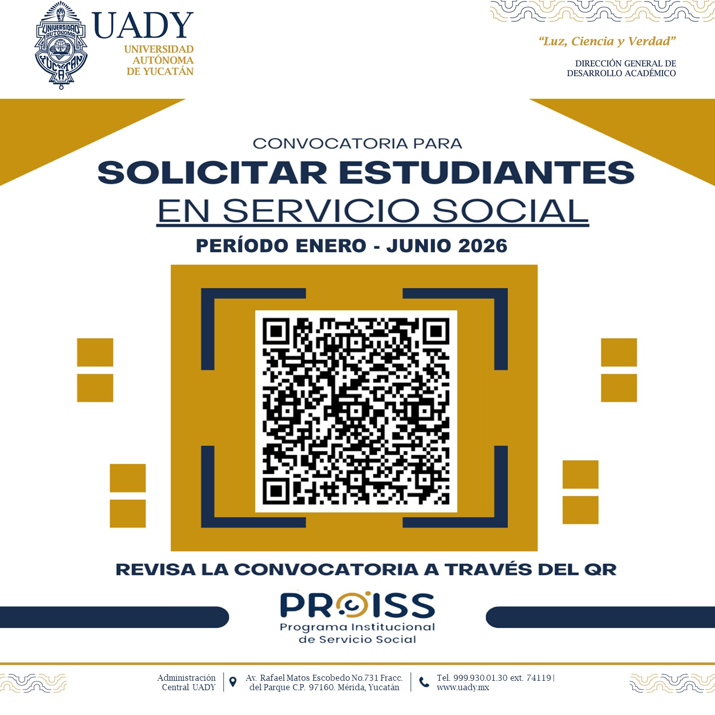 Programa Institucional de Servicio Social de la UADY - 🌻 2b Entrega de ...