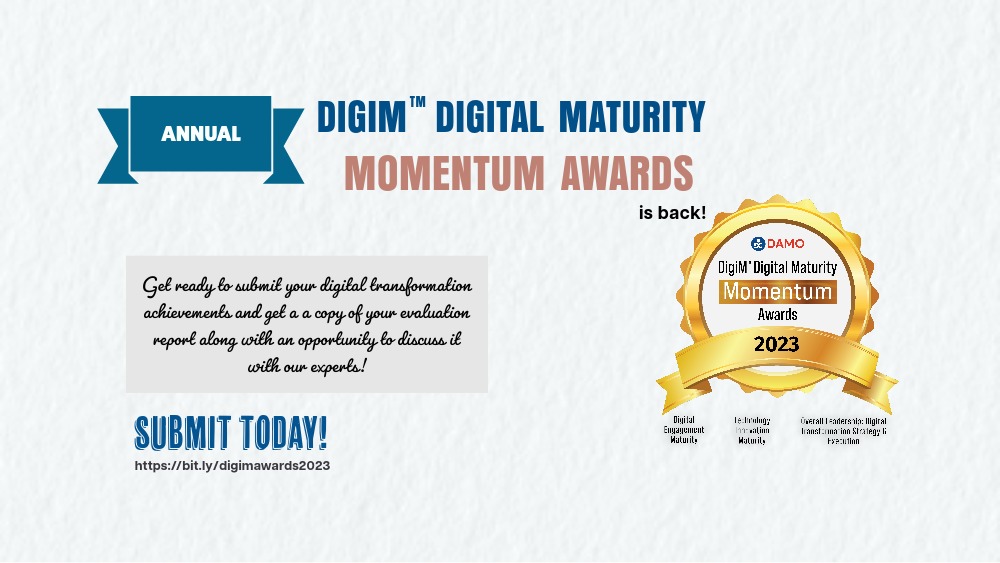 🌟 DigiM Awards 2023: The benchmark... - Damo Consulting Inc | Facebook