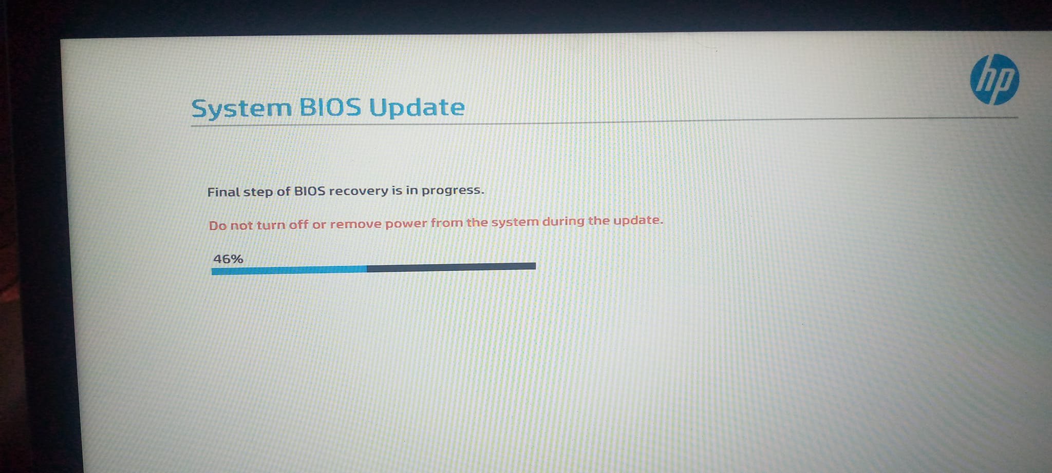 HP Probook stuck on 100% screen after Windows 11 upgrade