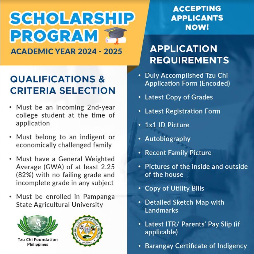 🌟 Announcement from Tzu Chi... - PSAU Scholarship Unit
